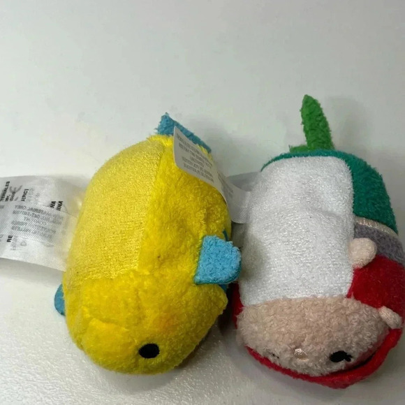 Disney Tsum Tsum Ariel and Flounder Little Mermaid Mini  Plush - Picture 7 of 8